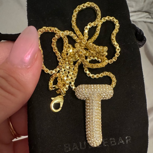 Baublebar initial T pave necklace - Picture 3 of 3